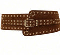 CINTURÓN  TACHUELAS CAMEL